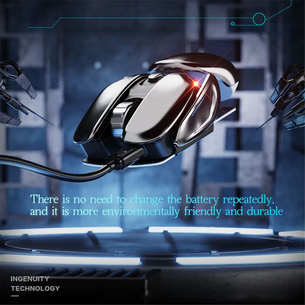 Experience Ultimate Comfort and Precision with the PX2 Metal 2.4G Wireless Mute Mouse - Lightweight, Ergonomic Design for Gaming and Office Use!