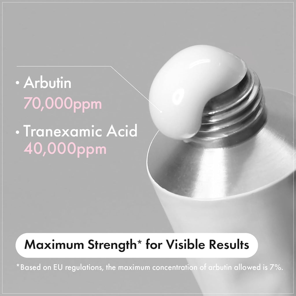Arbutin 7% + Tranexamic Acid 4% Cream for Dark Spots, Brightening
