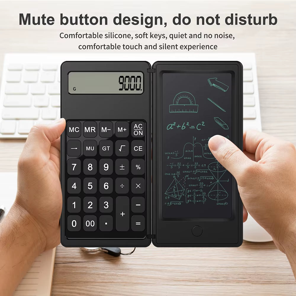 Versatile 12-Digit Portable Scientific Calculator with LCD Writing Tablet and Erase Button - Perfect for Students, Office, and Home Use