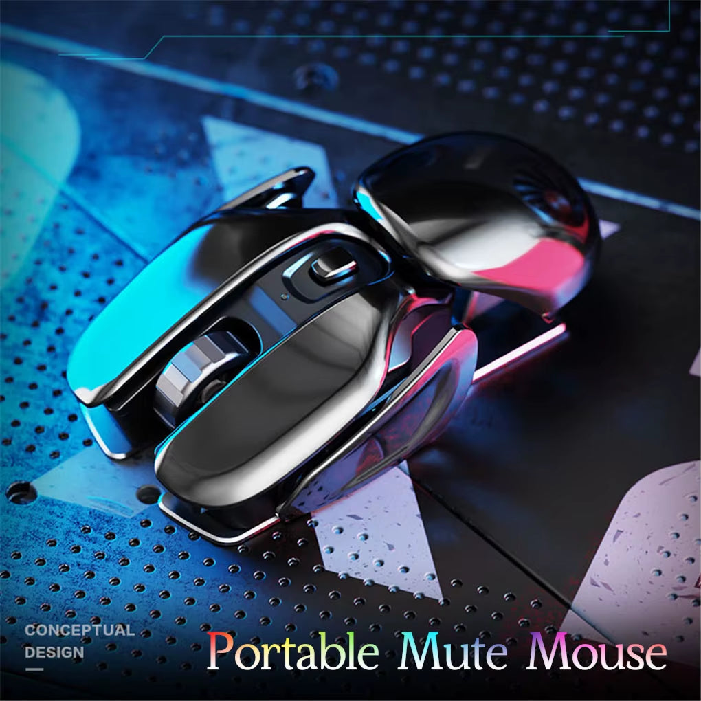 Experience Ultimate Comfort and Precision with the PX2 Metal 2.4G Wireless Mute Mouse - Lightweight, Ergonomic Design for Gaming and Office Use!